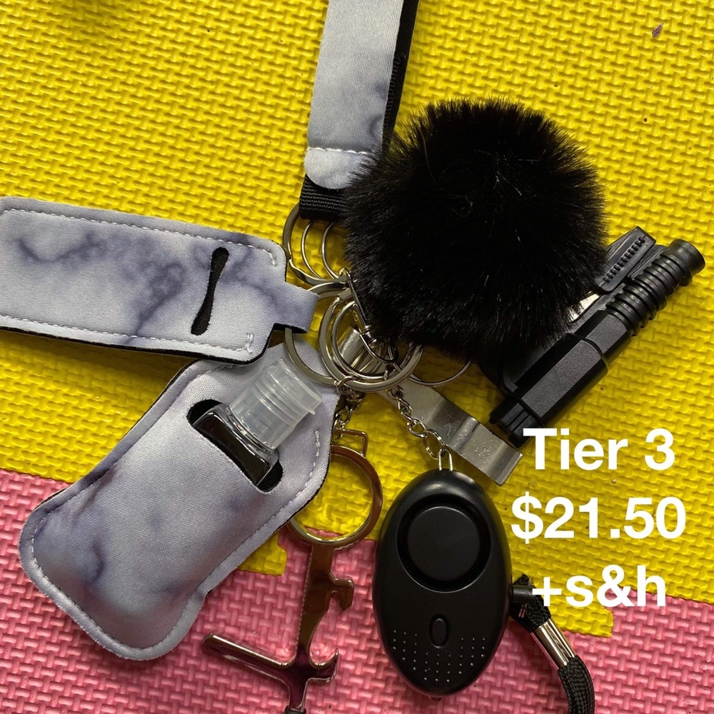 Self defense safety keychains